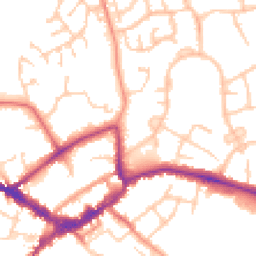 Daytime road noise heatmap for RG40 1BQ