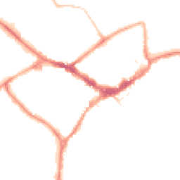 Night-time road noise heatmap for RG40 1BW