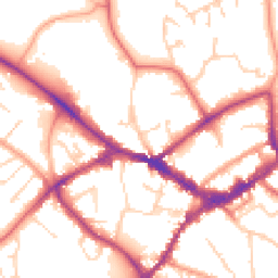 Daytime road noise heatmap for RG40 1DB