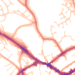 Daytime road noise heatmap for RG40 1DD