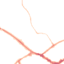 Night-time road noise heatmap for RG40 1DD