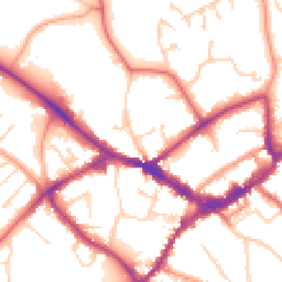 Daytime road noise heatmap for RG40 1DE