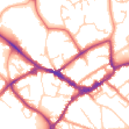 Daytime road noise heatmap for RG40 1DH