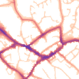 Daytime road noise heatmap for RG40 1DJ