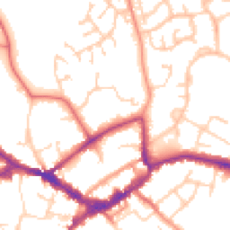 Daytime road noise heatmap for RG40 1DN