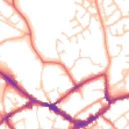 Daytime road noise heatmap for RG40 1DR