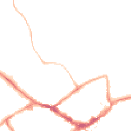 Night-time road noise heatmap for RG40 1DR