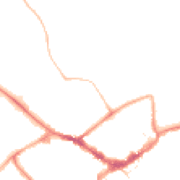 Night-time road noise heatmap for RG40 1DS