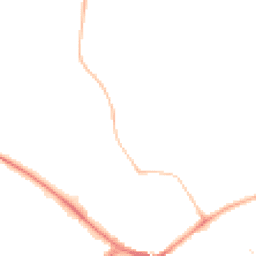 Night-time road noise heatmap for RG40 1DX