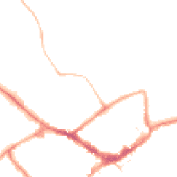 Night-time road noise heatmap for RG40 1DY
