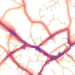 Daytime road noise heatmap for RG40 1DZ
