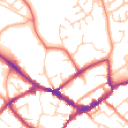 Daytime road noise heatmap for RG40 1EA