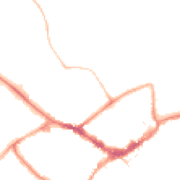 Night-time road noise heatmap for RG40 1EA