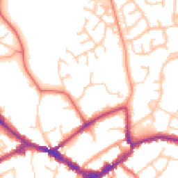 Daytime road noise heatmap for RG40 1EB