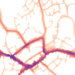Daytime road noise heatmap for RG40 1EE