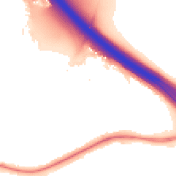 Night-time road noise heatmap for RG40 1EF