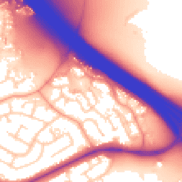 Daytime road noise heatmap for RG40 1EL