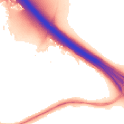 Night-time road noise heatmap for RG40 1EL