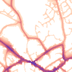 Daytime road noise heatmap for RG40 1FA