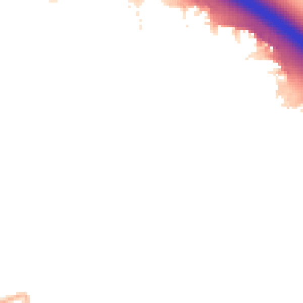 Night-time road noise heatmap for RG40 1PL