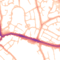 Daytime road noise heatmap for RG40 1UR