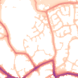 Daytime road noise heatmap for RG40 1WB