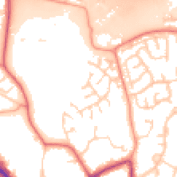 Daytime road noise heatmap for RG40 1WE