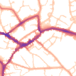 Daytime road noise heatmap for RG40 1XP