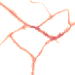Night-time road noise heatmap for RG40 2AA