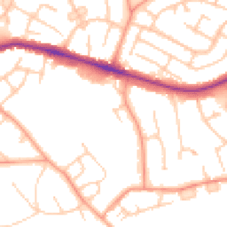 Daytime road noise heatmap for RG40 2BE