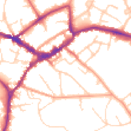 Daytime road noise heatmap for RG40 2DZ