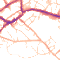 Daytime road noise heatmap for RG40 2EB