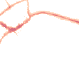 Night-time road noise heatmap for RG40 2EB