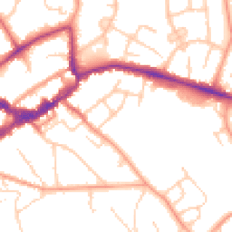 Daytime road noise heatmap for RG40 2EN