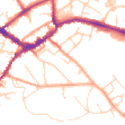 Daytime road noise heatmap for RG40 2EQ