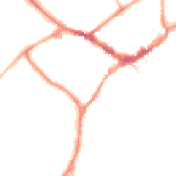 Night-time road noise heatmap for RG40 2EZ