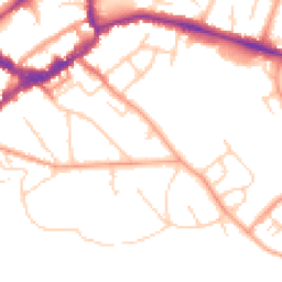 Daytime road noise heatmap for RG40 2HJ