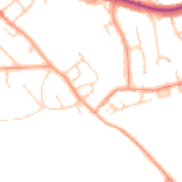 Daytime road noise heatmap for RG40 2HY