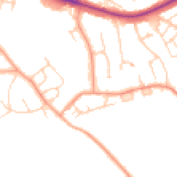 Daytime road noise heatmap for RG40 2LJ