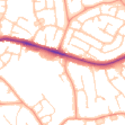 Daytime road noise heatmap for RG40 2LL