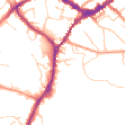 Daytime road noise heatmap for RG40 2NP