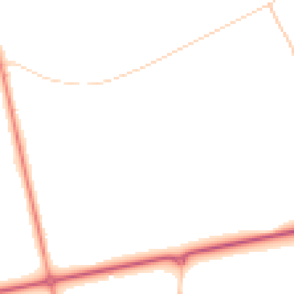 Daytime road noise heatmap for RG40 3GG