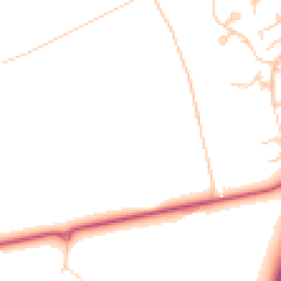 Daytime road noise heatmap for RG40 3GJ