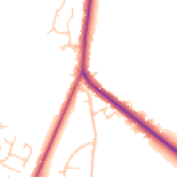 Daytime road noise heatmap for RG40 3JN