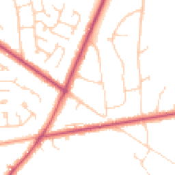 Daytime road noise heatmap for RG40 3LB