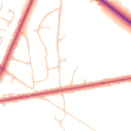 Daytime road noise heatmap for RG40 3PF