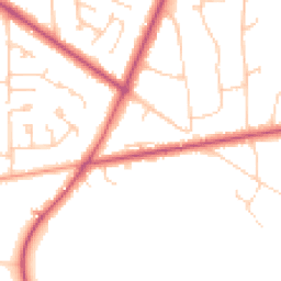 Daytime road noise heatmap for RG40 3QB
