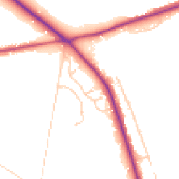 Daytime road noise heatmap for RG40 3QS