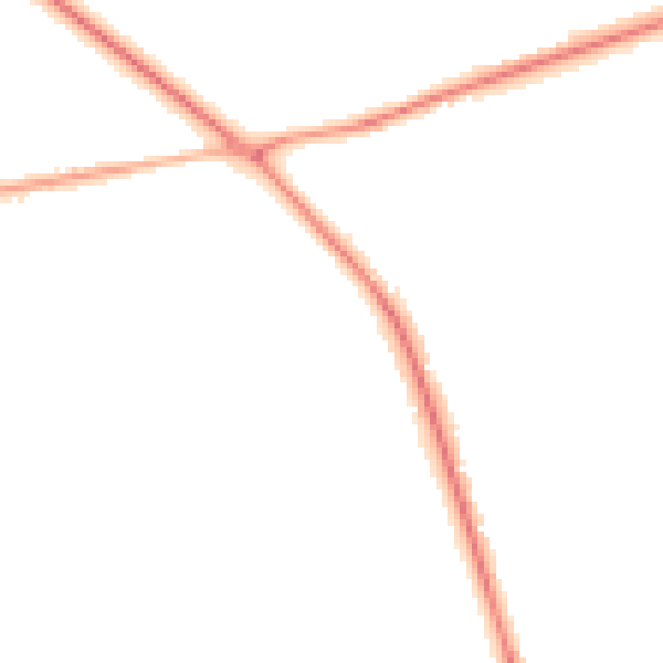 Night-time road noise heatmap for RG40 3QS
