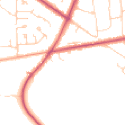 Daytime road noise heatmap for RG40 3SQ